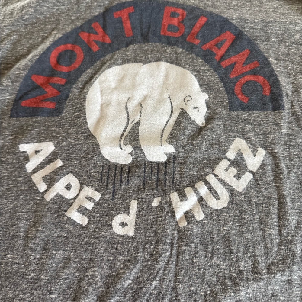 Gray Mont Blanc Graphic T-Shirt